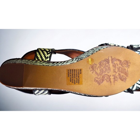 LUCKY BRAND Womens LK-KOKO Gun Metal Bomarzo Platform Sandals Shoes 9 M New - Picture 7 of 16